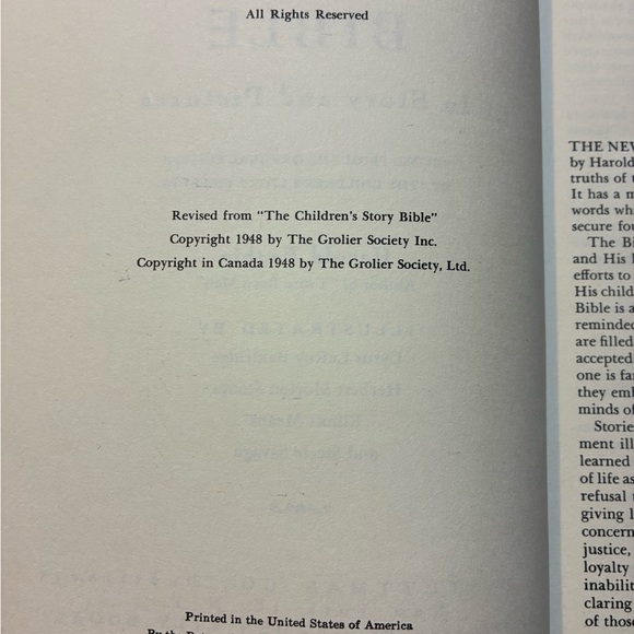 Vintage The Bible in Story and Pictures Old & New Testament Boxed Set - 1956 - Picture 6 of 10